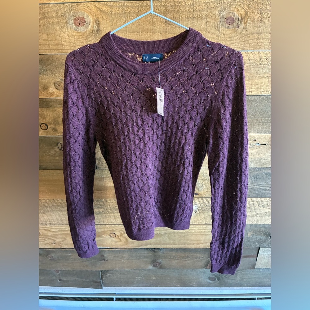 GAP Purple Knit Sweater